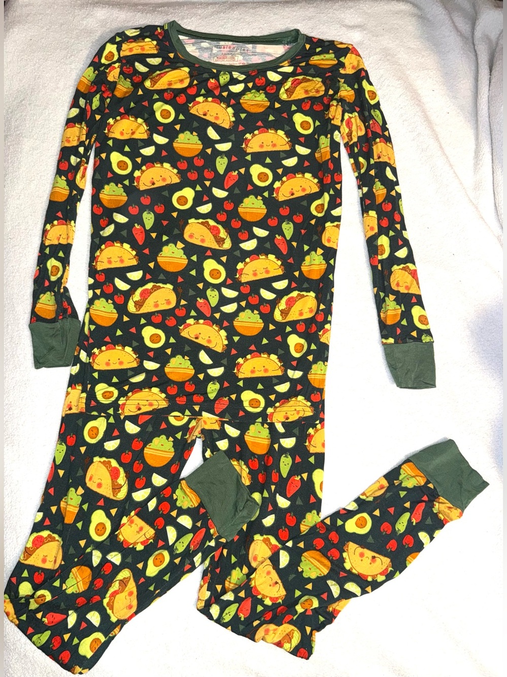 Little Sleepies Taco Time Two-Piece Pajama Set, size 12/14